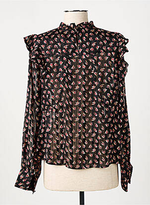 Bluză imprimeu floral mâneci lungi negru SCOTCH & SODA femeie