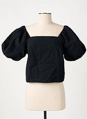 Top guler pătrat mâneci scurte negru LEVI'S femeie