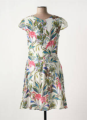 Rochie midi mâneci scurte mâneci scurte verde DERHY femeie