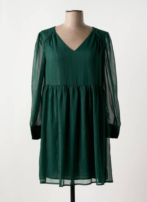 Rochie scurtă verde CYRILLUS femeie