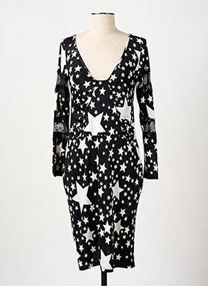 Rochie midi mâneci lungi mâneci lungi negru MANIGANCE femeie