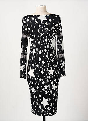 Rochie midi mâneci lungi mâneci lungi negru MANIGANCE femeie