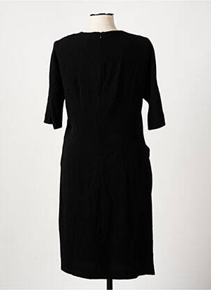 Rochie midi țesătură crep mâneci scurte negru GERARD DAREL femeie