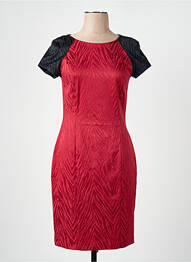 Rochie midi țesătură crep mâneci scurte roșu MANIGANCE femeie