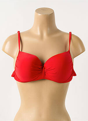Sutien de costum de baie elasticitate top sutien modelat roșu VIOLETTA femeie