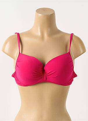 Sutien de costum de baie elasticitate top sutien modelat roz VIOLETTA femeie