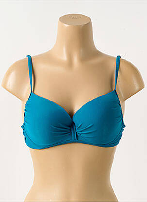 Sutien de costum de baie elasticitate top sutien modelat albastru VIOLETTA femeie