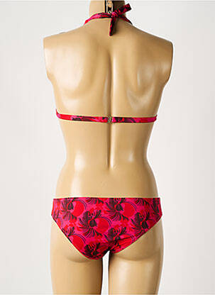 Costum de baie din două piese elasticitate top triunghiuri roz LAURA URBINATI femeie
