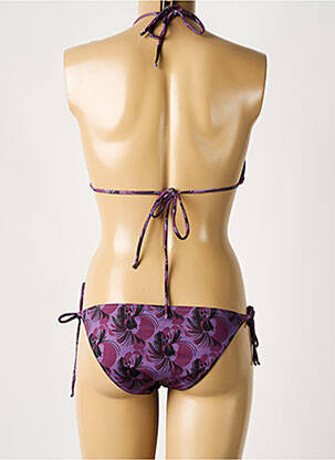Costum de baie din două piese elasticitate top triunghiuri violet LAURA URBINATI femeie