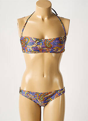 Costum de baie din două piese albastru GALLIANO femeie