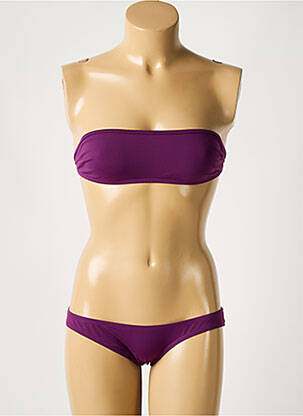 Costum de baie din două piese elasticitate top bentiță violet LAURA URBINATI femeie