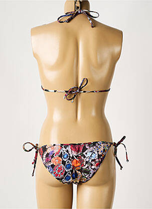 Costum de baie din două piese elasticitate top triunghiuri negru GALLIANO femeie