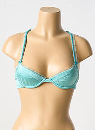 Sutien efect material satinat top sutien modelat albastru JOHN GALLIANO femeie
