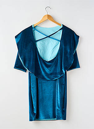 Rochie scurtă mâneci 3/4 mâneci 3/4 albastru ELIZA femeie