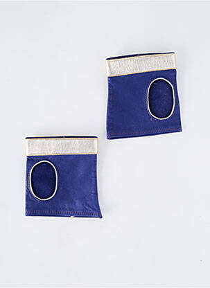 Mănuși fără degete albastru MAISON FABRE femeie