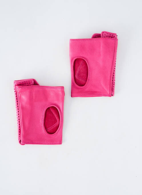 Mănuși fără degete roz MAISON FABRE femeie