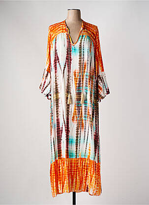 Rochie lungă portocaliu APRIL VINTAGE femeie