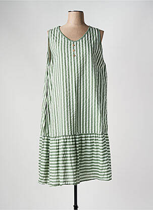 Rochie midi verde TERA BORA femeie