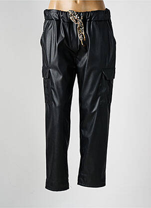 Pantalon cargo subțire mărime normală negru APRIL VINTAGE femeie