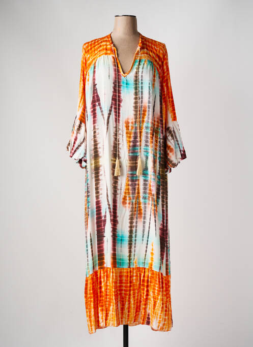 Rochie lungă portocaliu APRIL VINTAGE femeie