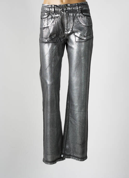 Blugi bootcut argintiu PLACE DU JOUR femeie