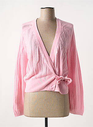 Cardigan petrecut roz BLUTSGESCHWISTER femeie