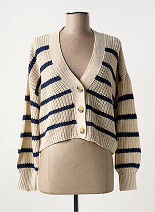 Vestă cu mâneci lungi bej ONLY femeie