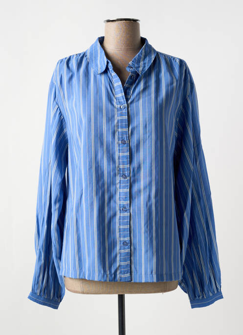 Cămașă imprimeu fantezie mâneci lungi albastru B.YOUNG femme