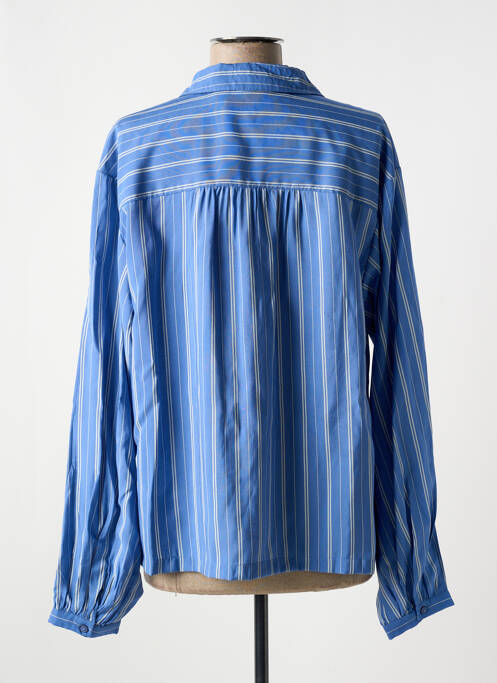 Cămașă imprimeu fantezie mâneci lungi albastru B.YOUNG femme