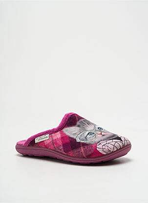 Papuci/Pantofi de casă roz LA MAISON DE L'ESPADRILLE fată