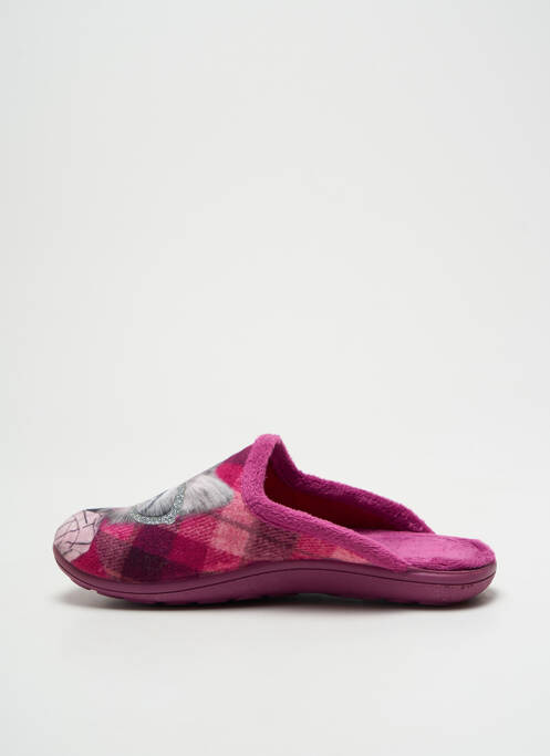 Papuci/Pantofi de casă roz LA MAISON DE L'ESPADRILLE fată