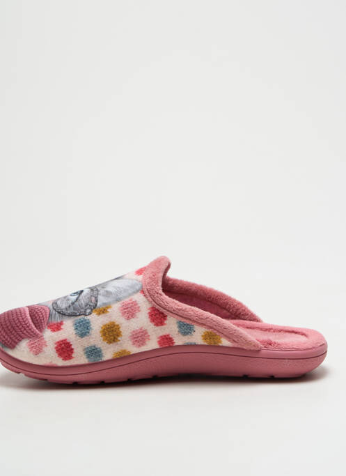 Papuci/Pantofi de casă roz LA MAISON DE L'ESPADRILLE fată