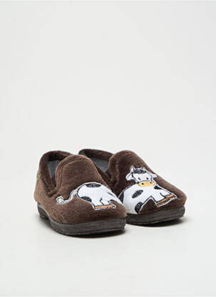 Papuci/Pantofi de casă maro LA MAISON DE L'ESPADRILLE băiat