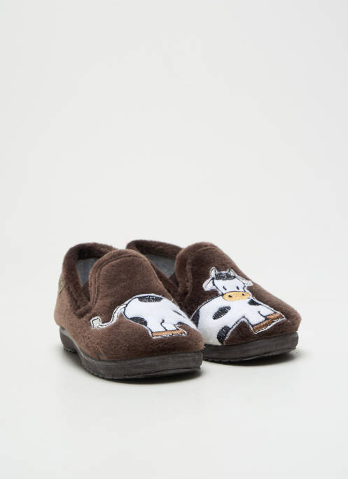 Papuci/Pantofi de casă maro LA MAISON DE L'ESPADRILLE băiat