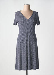 Rochie midi imprimeu fantezie mâneci scurte albastru TOM TAILOR femme
