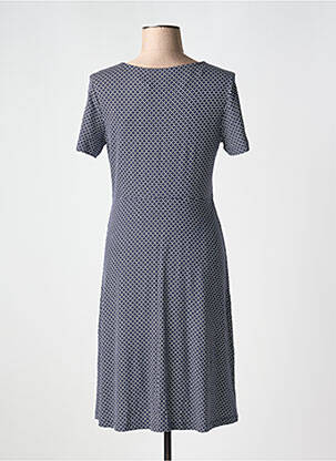 Rochie midi imprimeu fantezie mâneci scurte albastru TOM TAILOR femeie