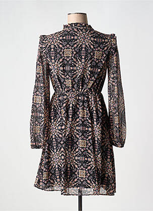 Rochie scurtă mâneci lungi mâneci lungi negru MOLLY BRACKEN femeie