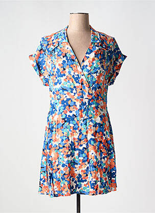 Rochie scurtă mâneci scurte mâneci scurte albastru MOLLY BRACKEN femeie