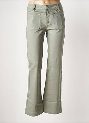 Blugi bootcut verde F.A.M. femeie