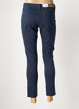 Pantalon 7/8 țesătură poplin mărime normală albastru F.A.M. femeie