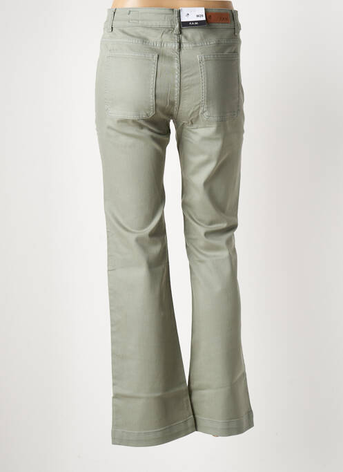 Blugi bootcut verde F.A.M. femeie