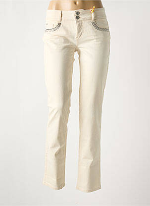 Pantalon slim buzunare bej STREET ONE femeie