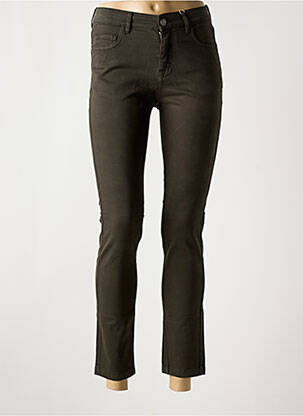 Pantalon slim conic verde MEXX femeie