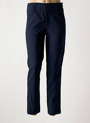 Pantalon drept talie elastică albastru STREET ONE femeie