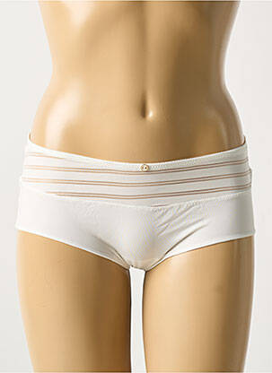 Shorty efect material satinat bej MARIE JO femeie