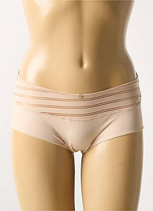 Shorty efect material satinat culoare piersică MARIE JO femeie