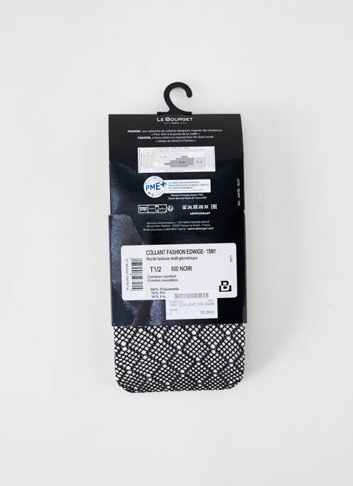 Colanți elasticitate negru LE BOURGET femme