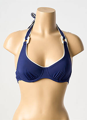 Sutien de costum de baie elasticitate sutien balconet cu decolteu înalt albastru AUBADE femeie