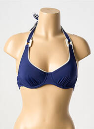 Sutien de costum de baie elasticitate sutien balconet cu decolteu înalt albastru AUBADE femme