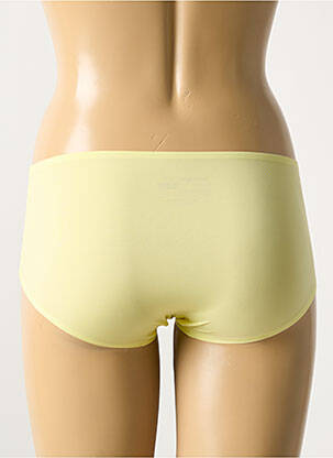 Shorty efect material satinat galben MARIE JO femeie
